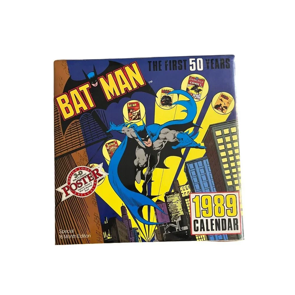 Batman 1989 Calendar Special 16 Month Edition With Bonus Poster